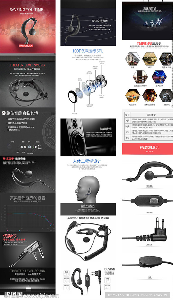 对讲机耳机详情