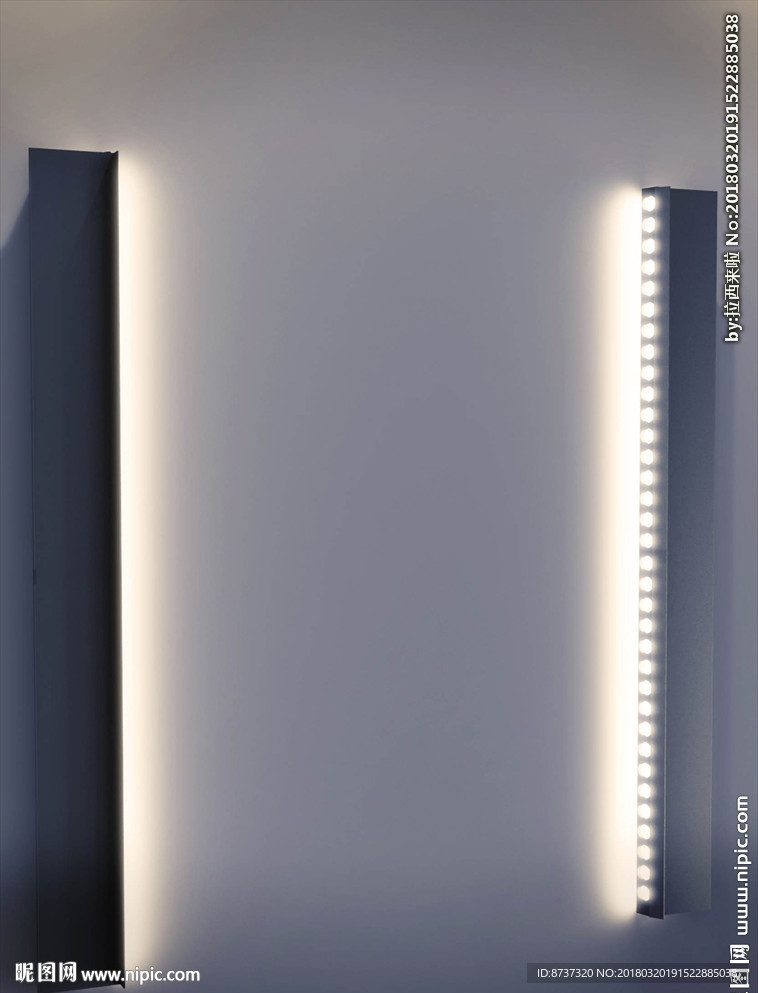 台灯灯箱样机智能贴图模版效果图