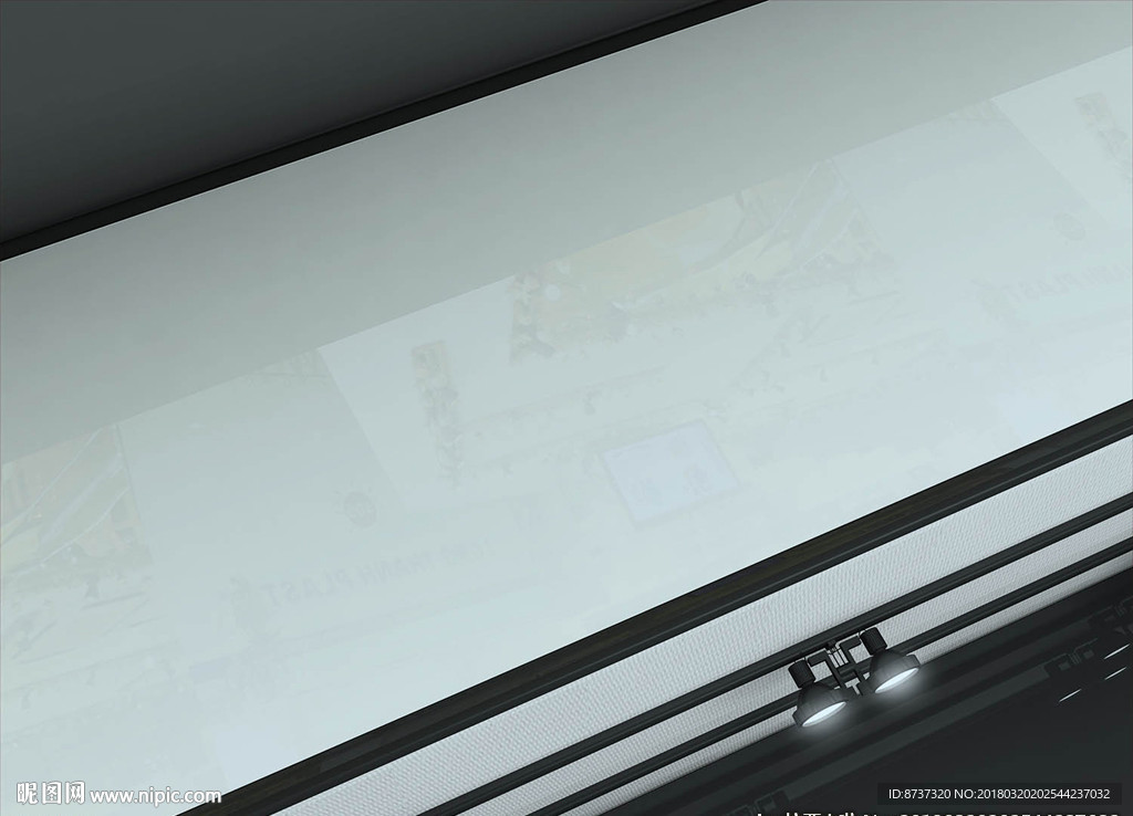 VI灯箱样机智能贴图模版效果