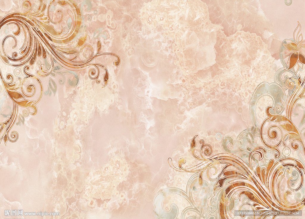 婀娜多姿欧式花纹