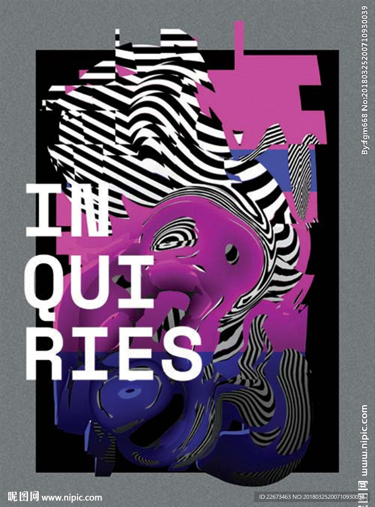 抽象艺术酒吧音乐摇滚艺术海报