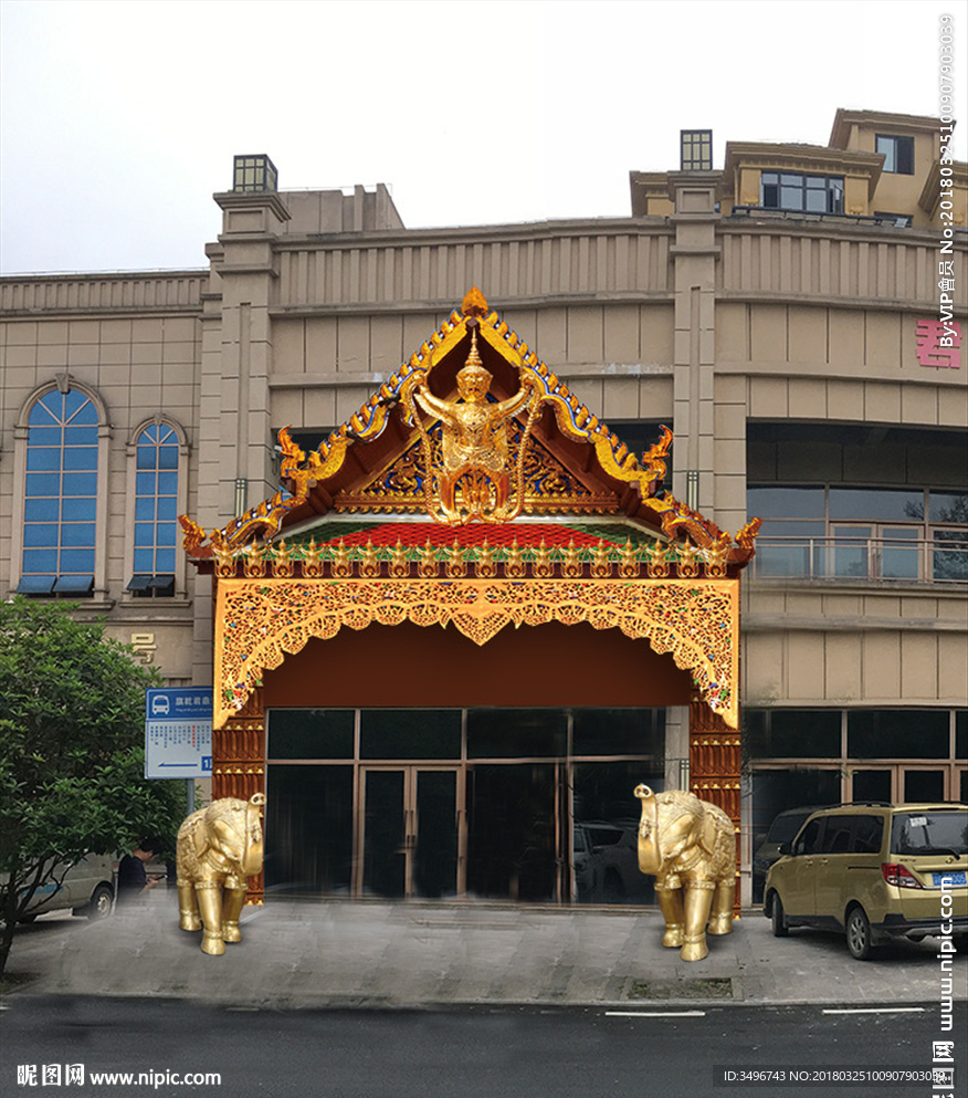 泰国门头  乳胶门头  泰式