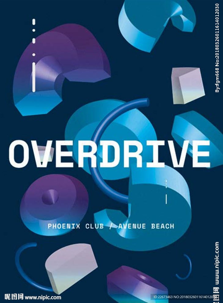 抽象艺术图形酒吧音乐视觉创意