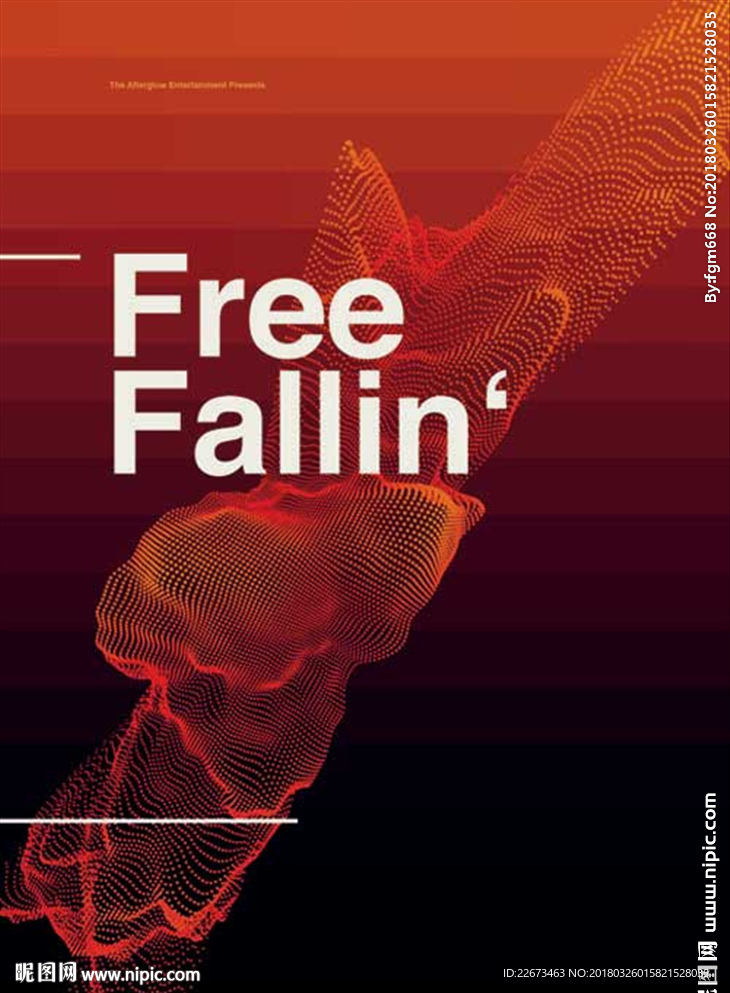 线条图形酒吧音乐艺术摇滚海报