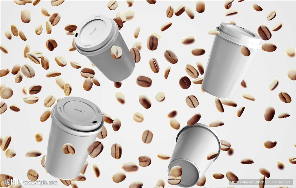 咖啡包装VI品牌样机模板