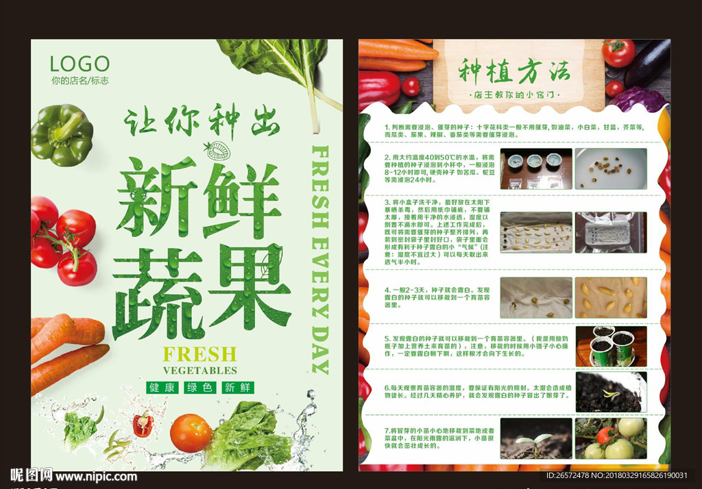 蔬果宣传单