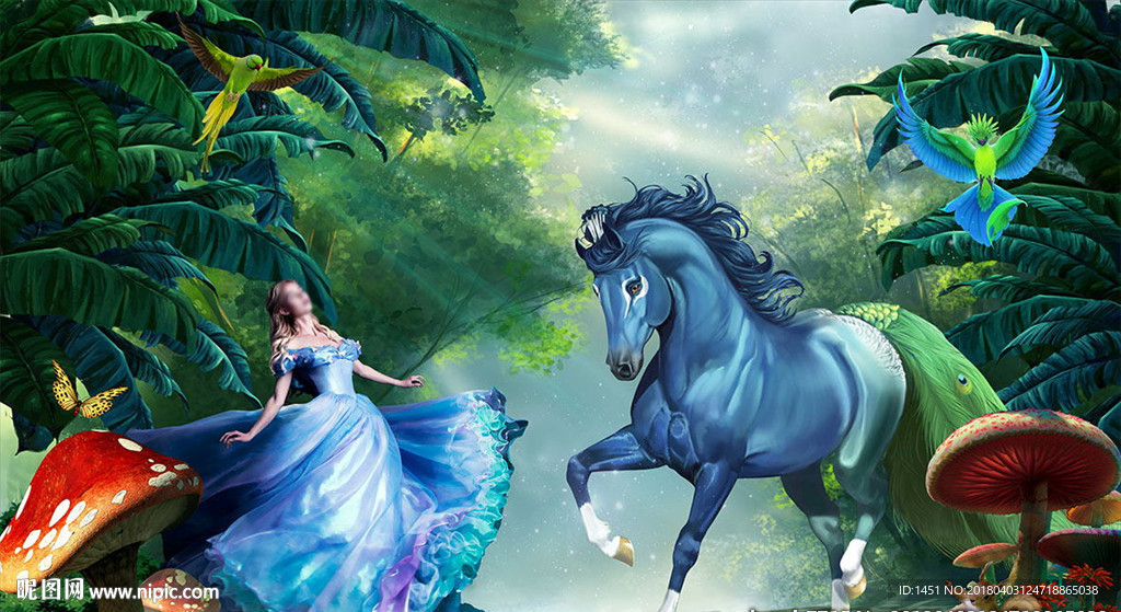 梦幻灰姑娘主题写真模板