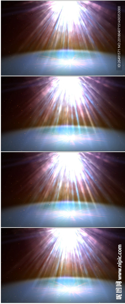 蓝色光线光芒万丈舞台包装背景