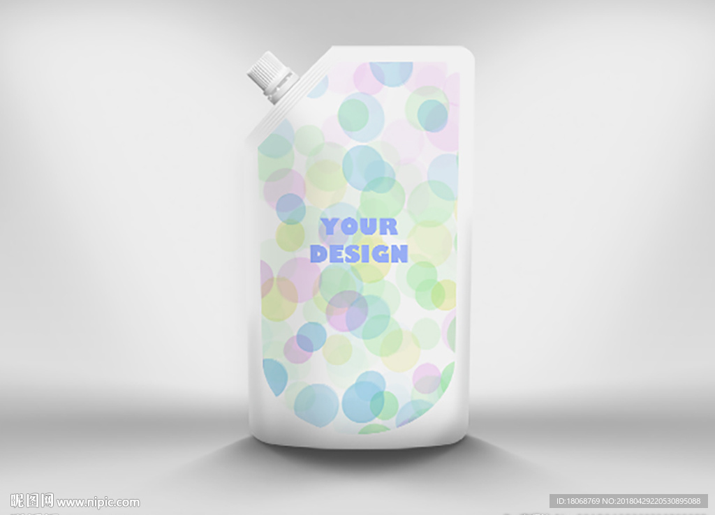 可吸式牛奶包装盒样机展示模板