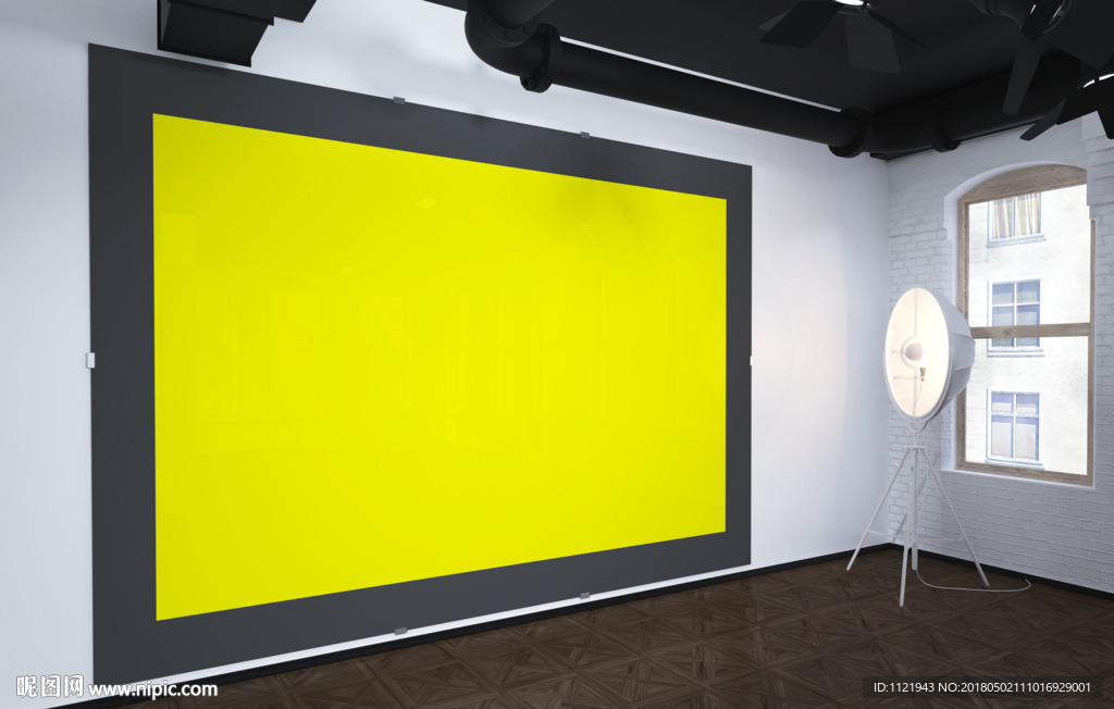 墙体广告样机效果图