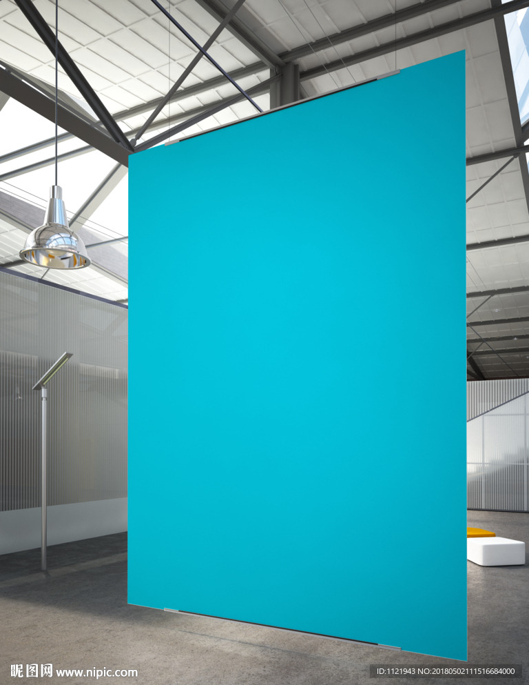 会场广告画样机