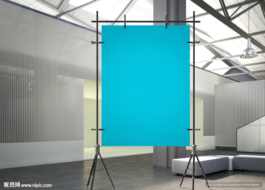 摄影背景布样机