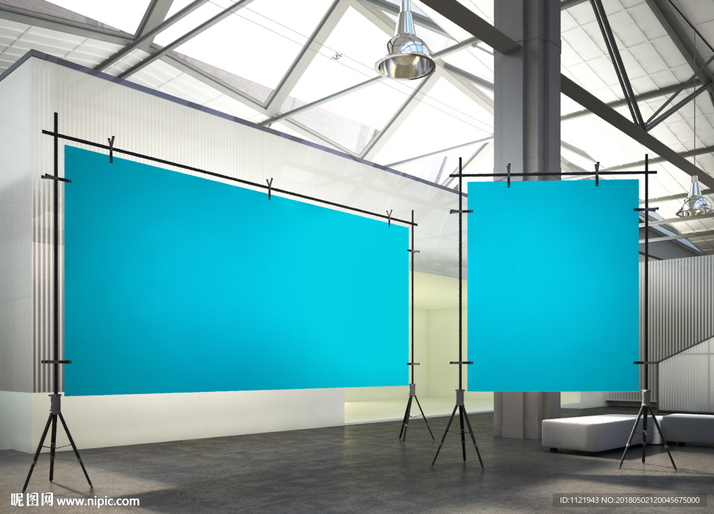 商场广告画样机图片