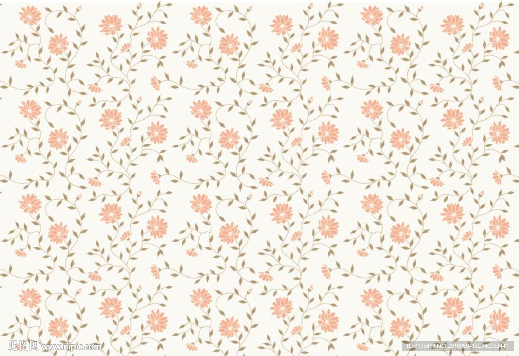 花草图案 壁纸图案 硅藻泥图案