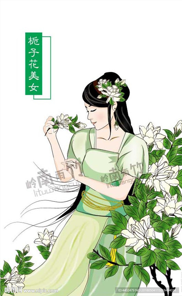 栀子花美女