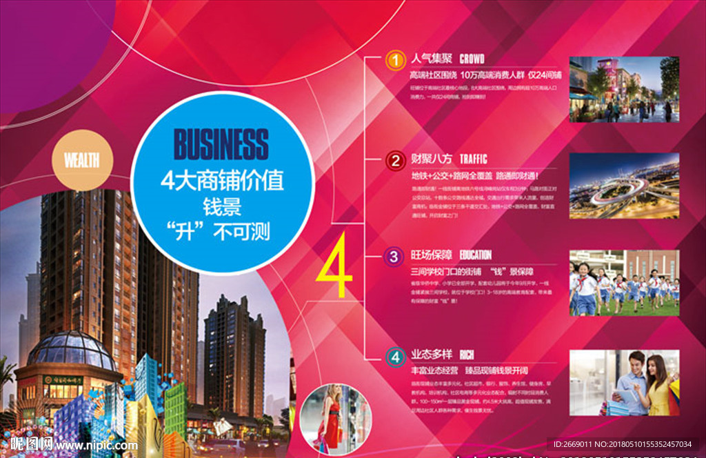 商铺单张 桁架 展板