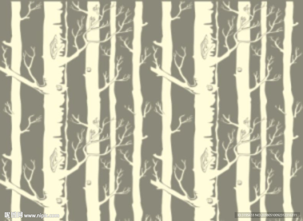 树枝 枝干 矢量图