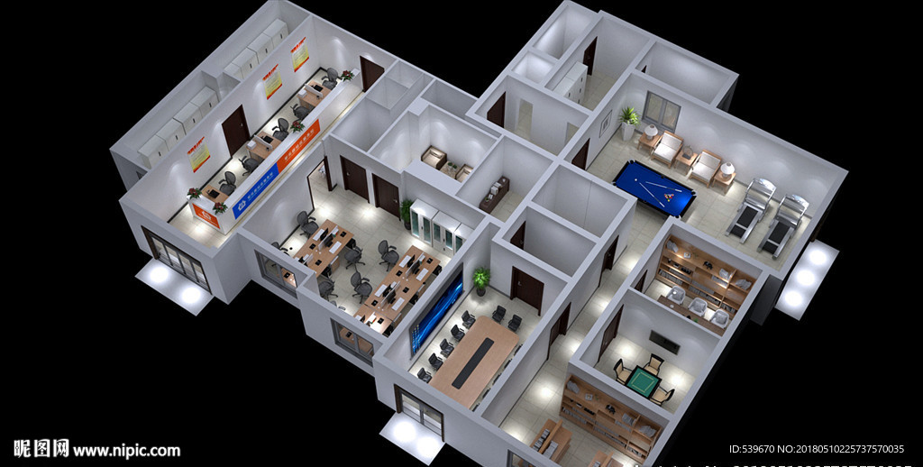 整体鸟瞰俯视图