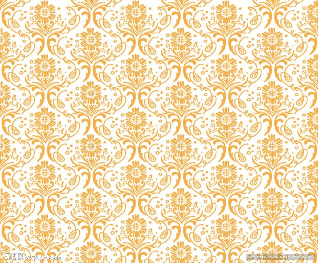 欧式图案向日葵图案 硅藻泥图案