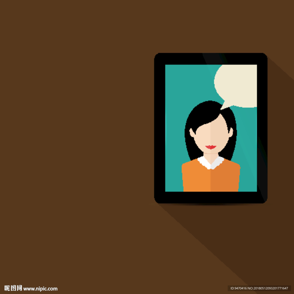 情侣头像女生商务头像女矢量图