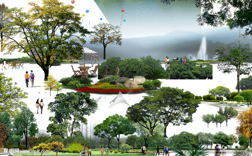 后期绿化植物素材