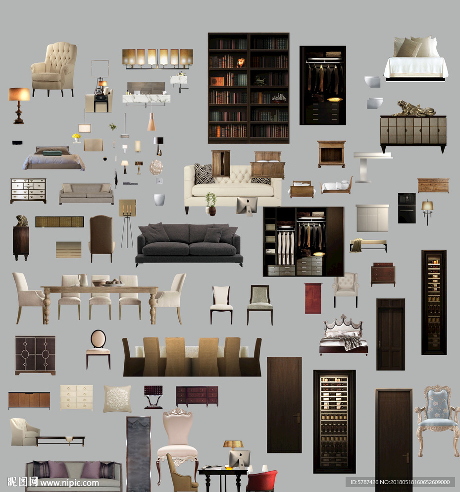 PSD立面家具素材集