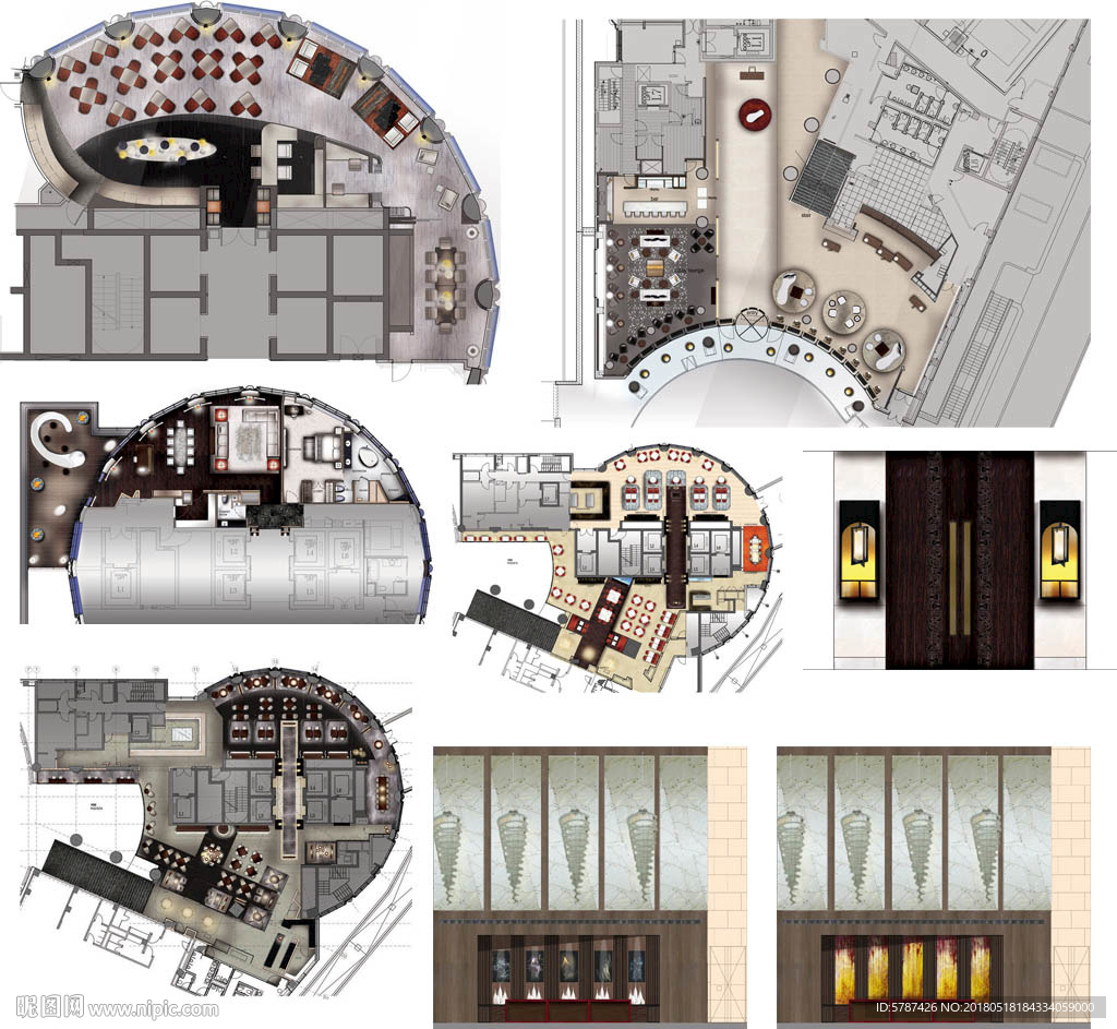 酒店会所立面图