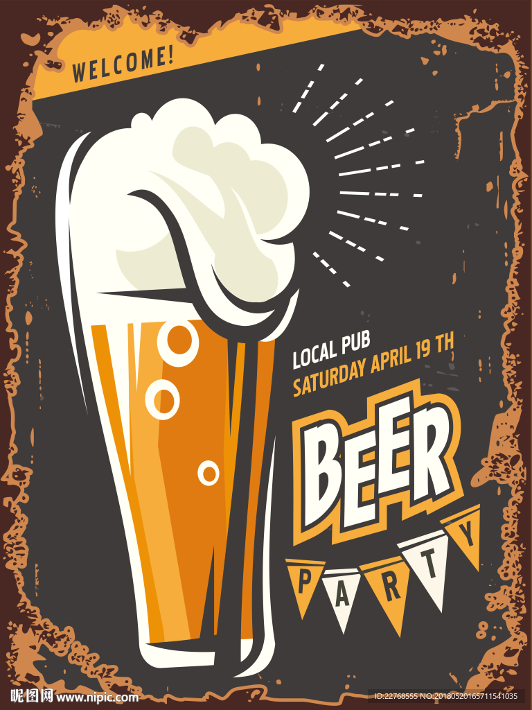 酒吧装饰画 酒店装饰画 啤酒