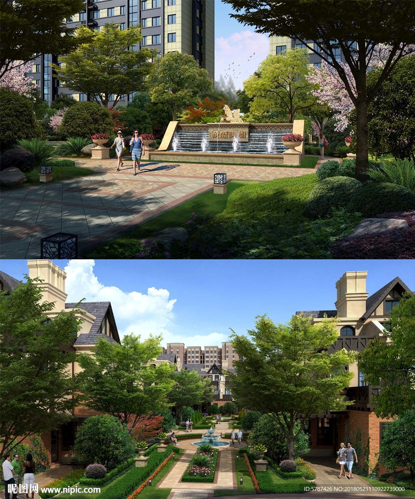 小区入口景观设计