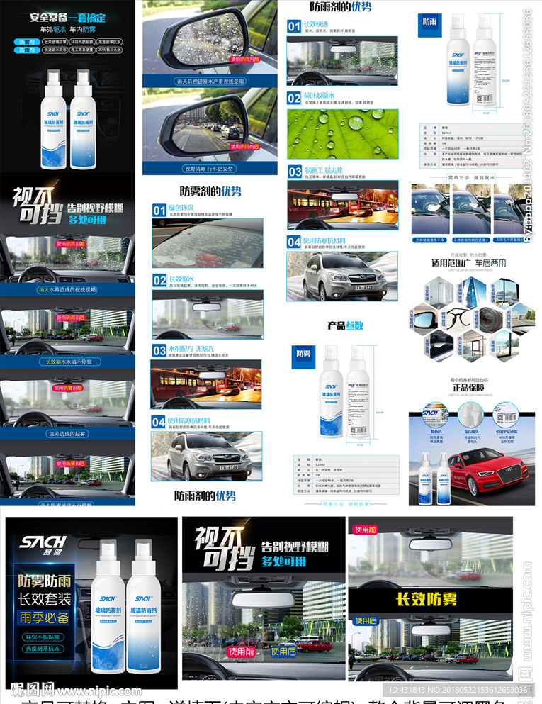 防雨剂防雾剂详情页