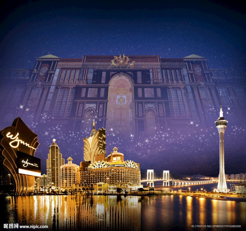 江景 城市夜景 开盘 地产围墙