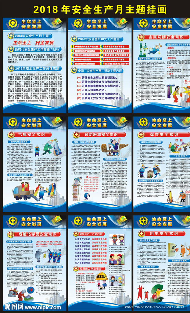 2018安全生产月展板