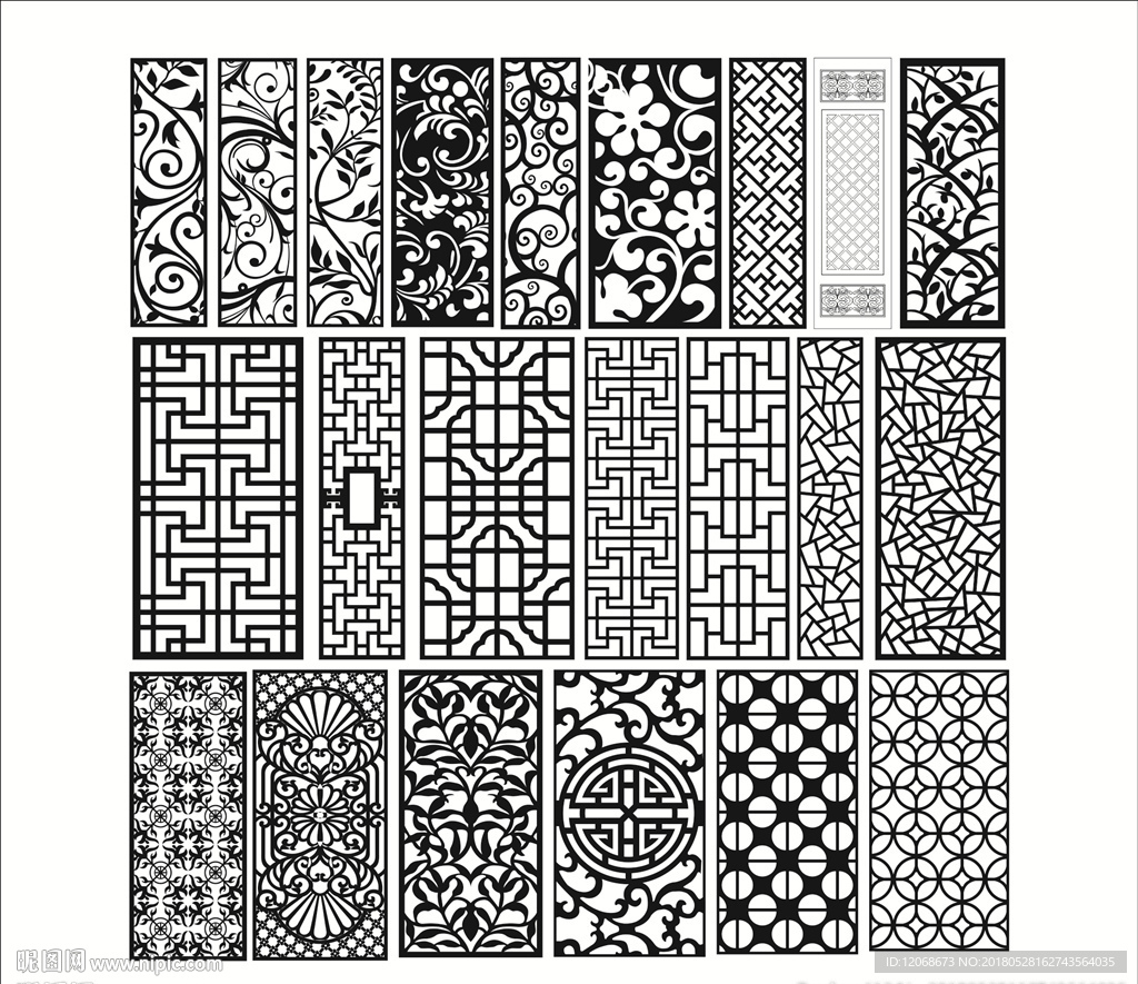 镂空雕刻 雕花隔断