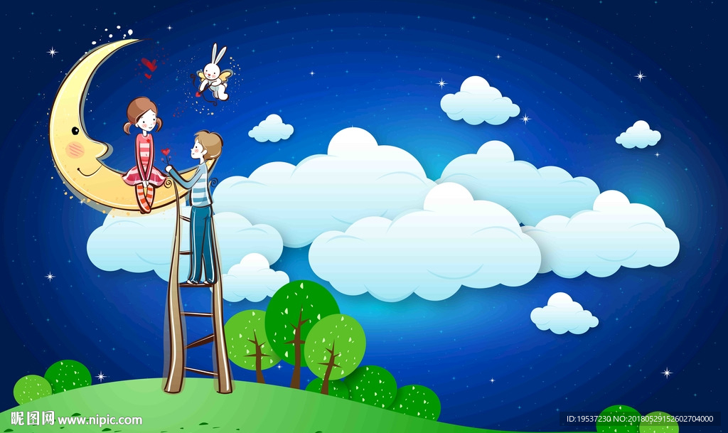 卡通梦幻儿童背景