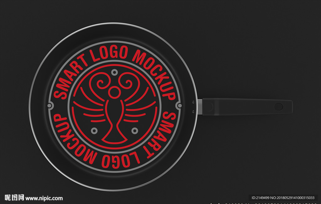 厨具平底锅logo样机