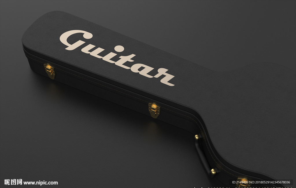 吉他盒子logo样机