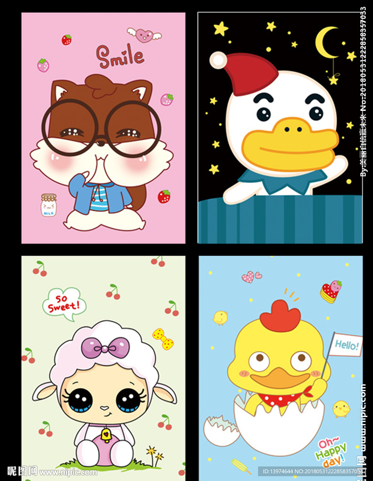 可爱卡通图案