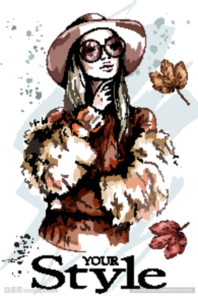 手绘女装女鞋 女装女鞋 卡通女