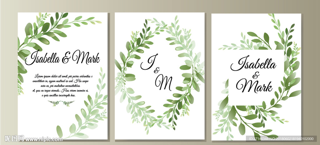 小清新树叶唯美装饰画