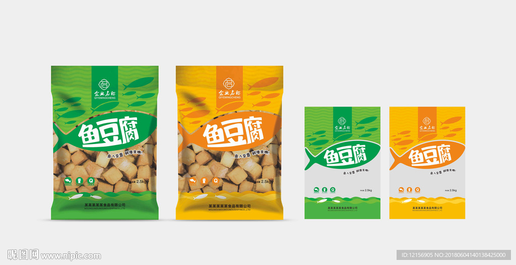 鱼豆腐包装效果图