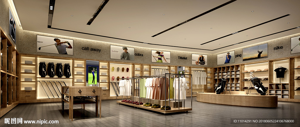 服装店设计3d模型源文件