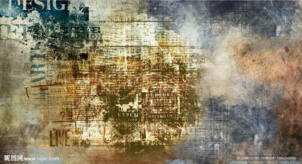 复古铁锈背景墙