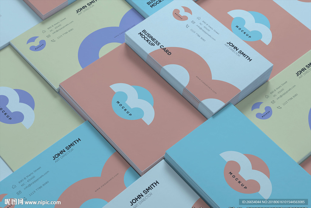 多款国外简约可爱商务名片模板
