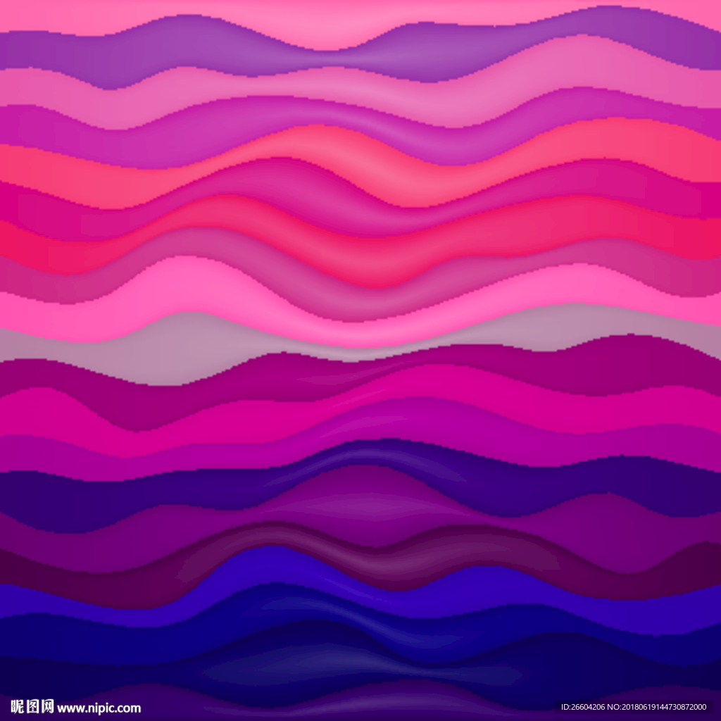 炫彩波浪条纹