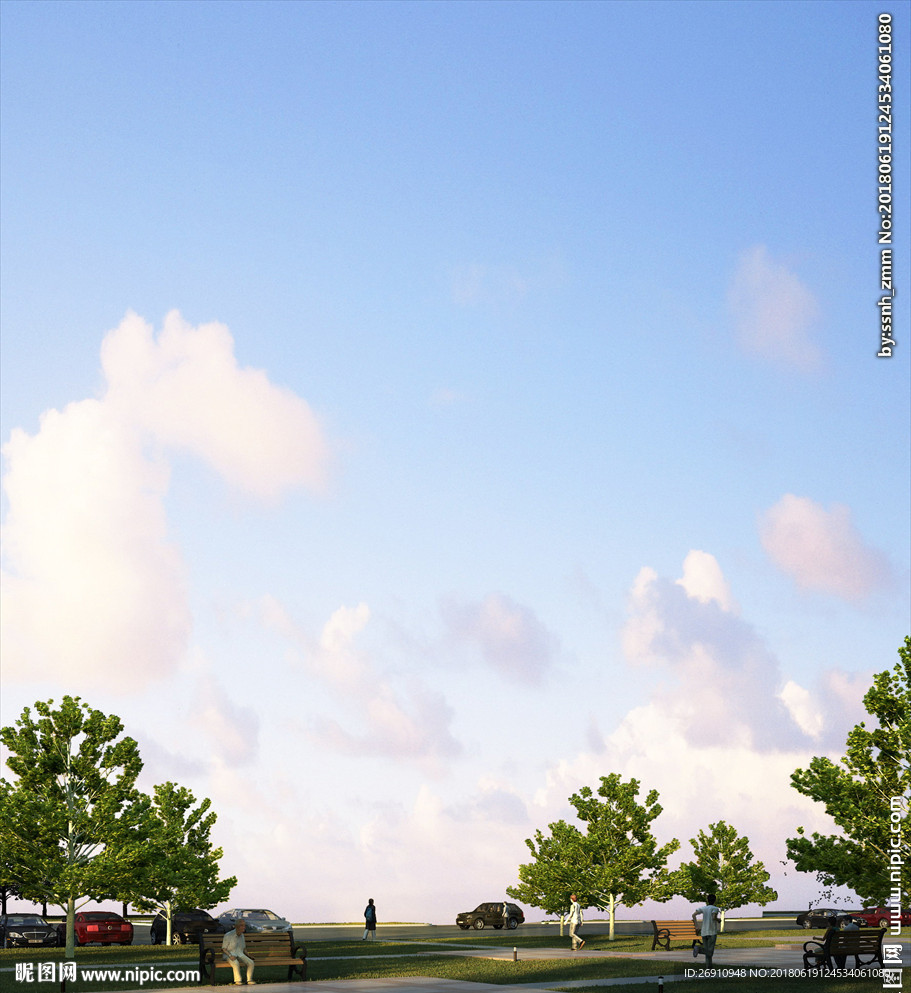 效果图后期套用素材