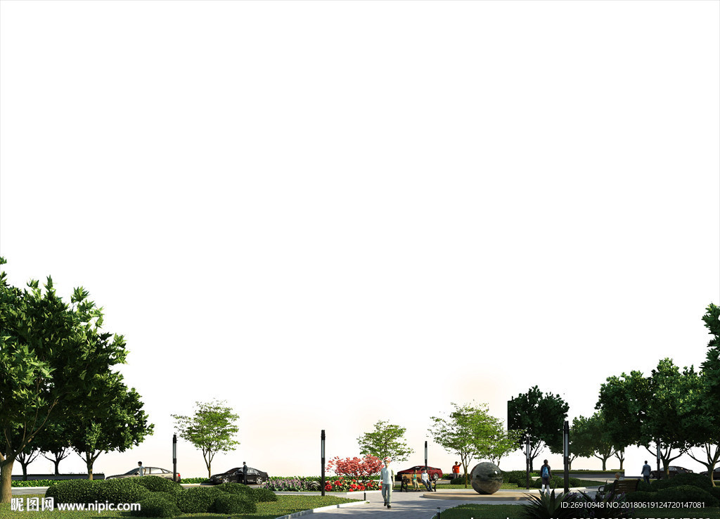 效果图后期套用素材