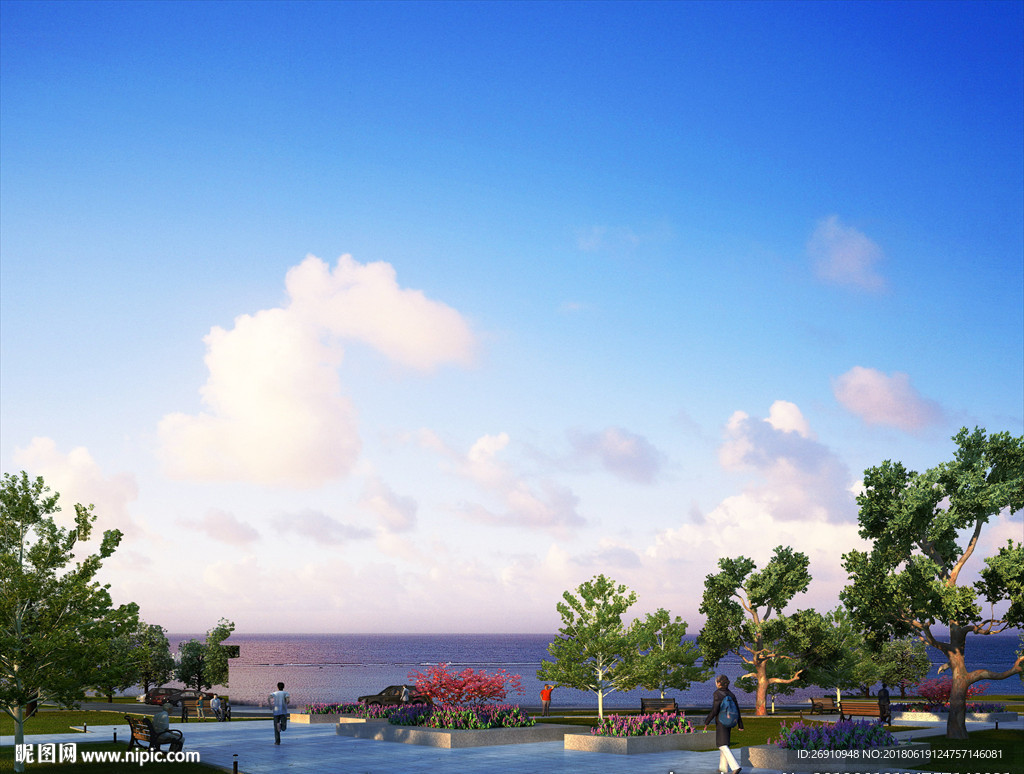 效果图后期套用素材