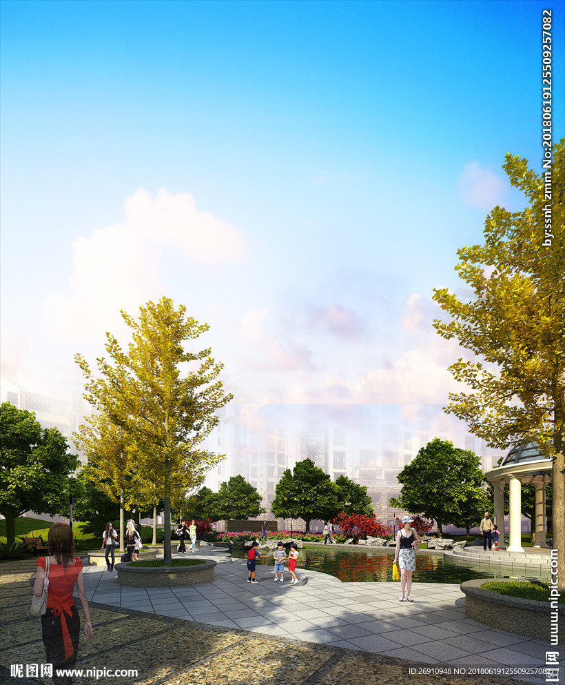 效果图后期套用素材