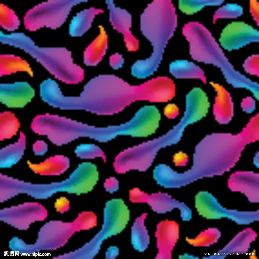 立体时尚商业炫彩不规则图形底纹