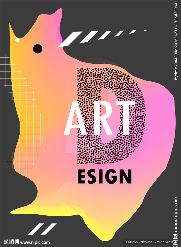 欧美高端极光彩色渐变海报6